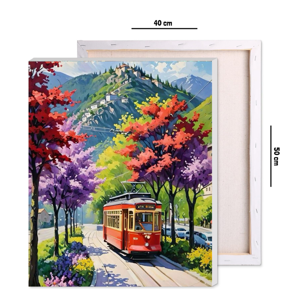 Scenic Mountain Ride Paint by Number Jumbo Kit