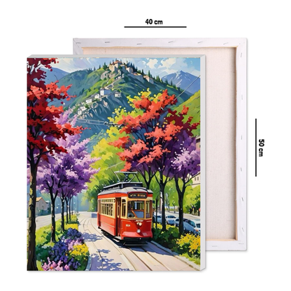 Scenic Mountain Ride Paint by Number Jumbo Kit