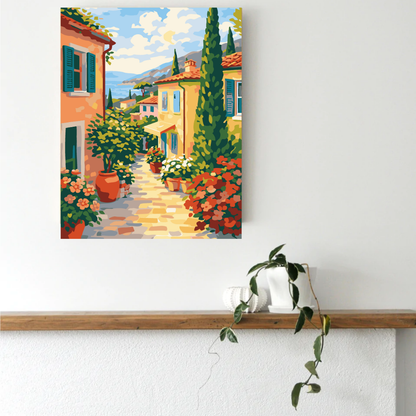 Italian Town Paint by Number Kit