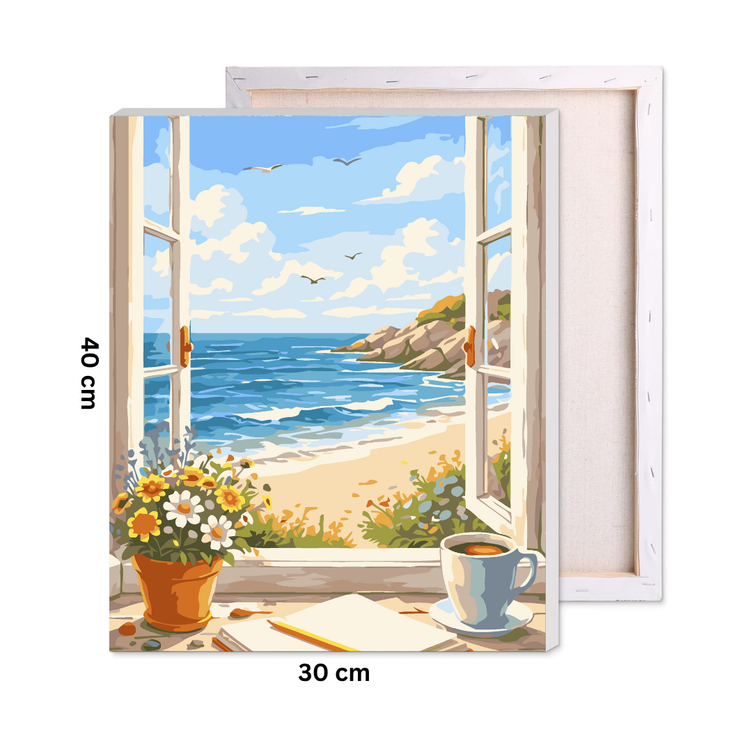 Window to the Sea Paint by Number Kit