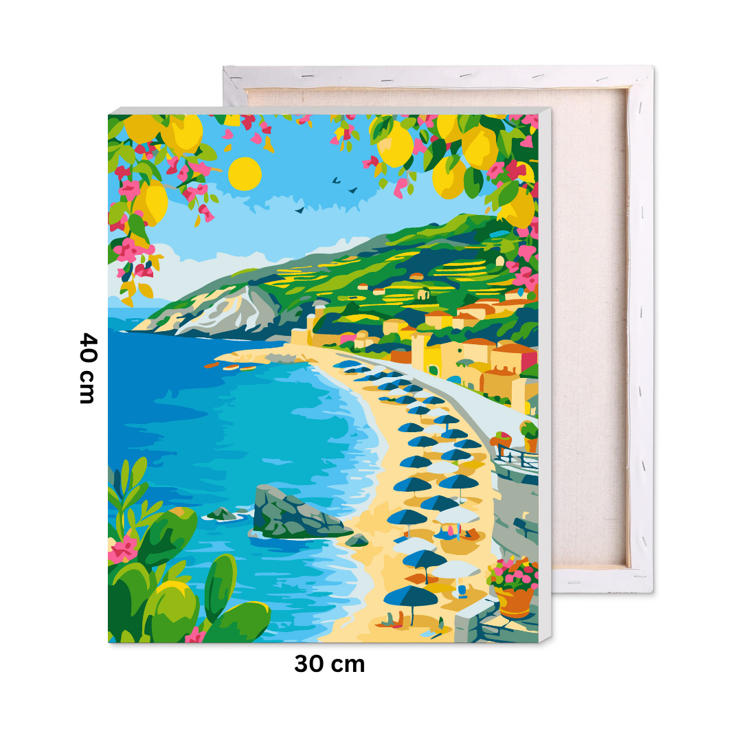 Mediterranean Summer Holiday Paint by Number Kit
