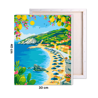 Mediterranean Summer Holiday Paint by Number Kit