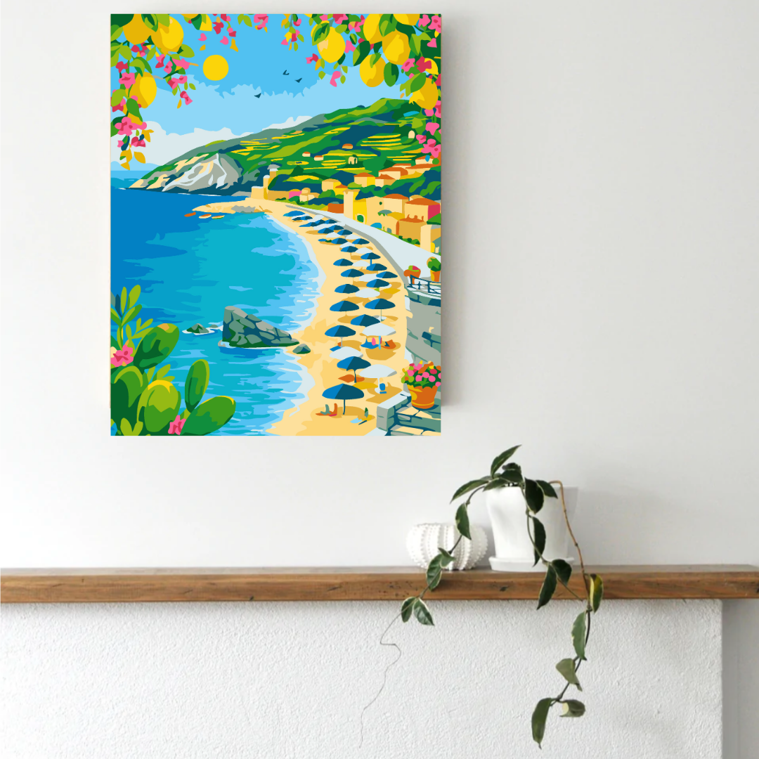 Mediterranean Summer Holiday Paint by Number Kit