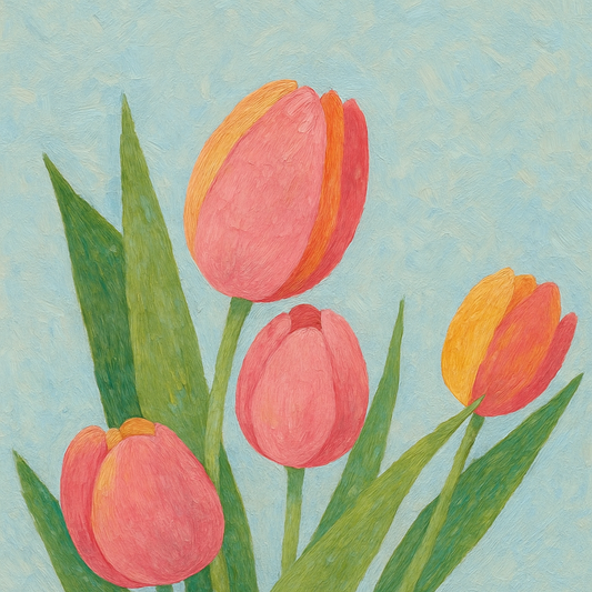 Moonlit Tulips Paint by Number Mini Kit