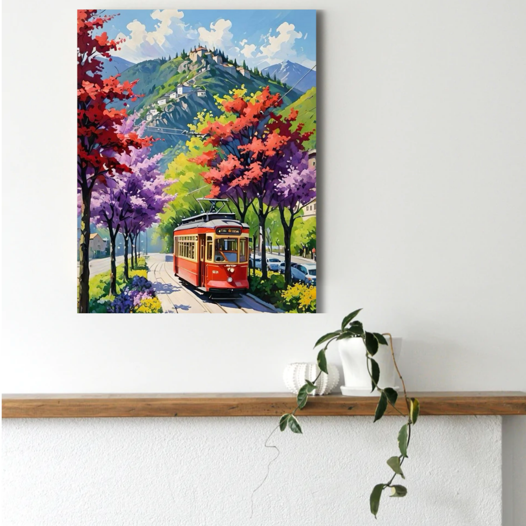 Scenic Mountain Ride Paint by Number Jumbo Kit
