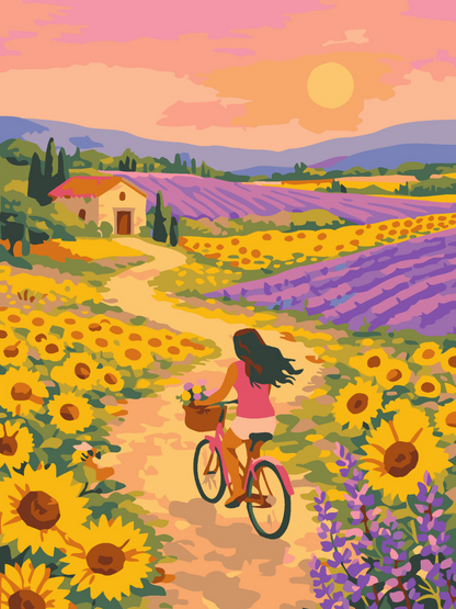 Sunflower Dreamride Paint by Number Kit