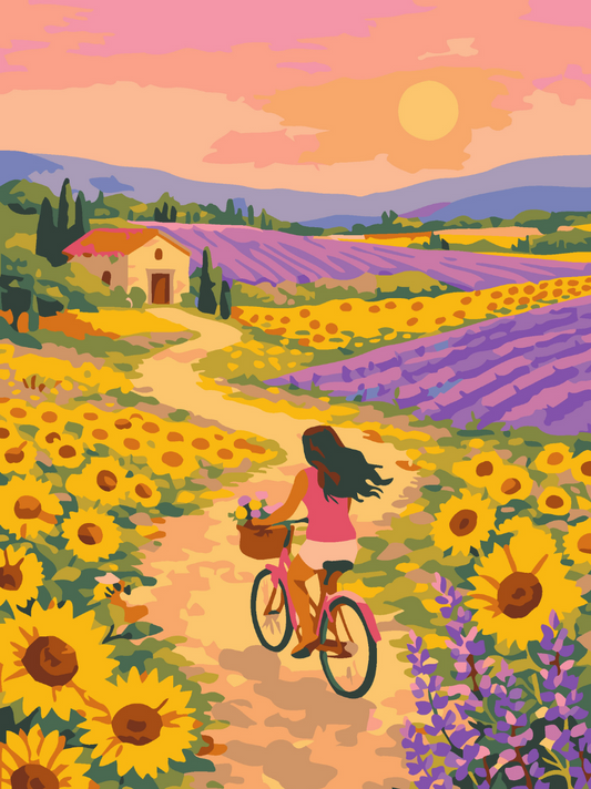 Sunflower Dreamride Paint by Number Kit