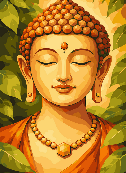 Blissful Buddha Paint by Number Kit