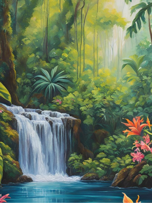 Hidden Falls Paint by Number Kit