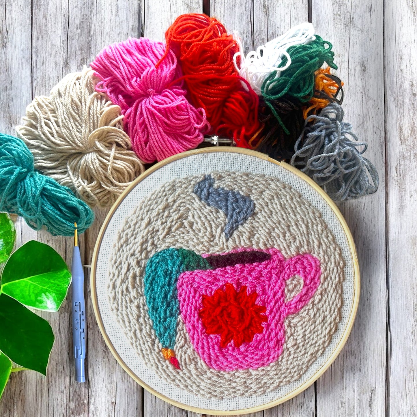 But, First Coffee! Punch Needle Embroidery Kit