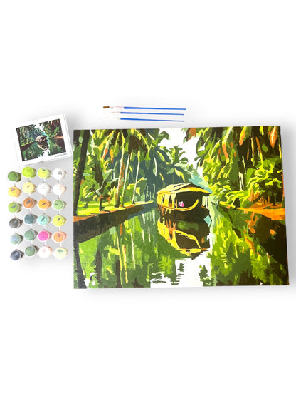 Backwaters of Sri Lanka Paint by Numbers Kit