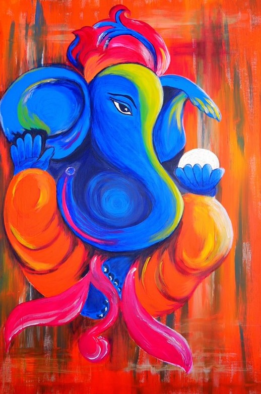 Brushing Away Obstacles with Ganesha Paint by Numbers Kit