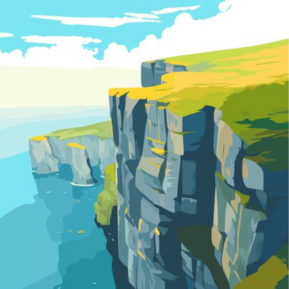 Cliffs of Moher Paint by Number Kit