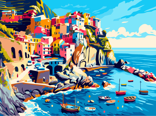 Coastal Charm Paint by Numbers Kit