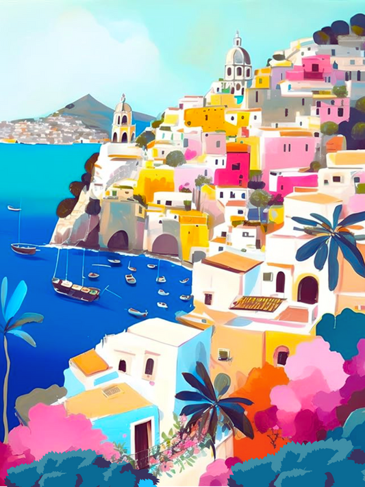 Dreamy Amalfi Paint by Numbers Kit