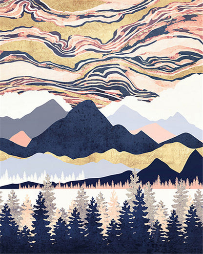 Rocky Mountains Paint by Numbers Kit