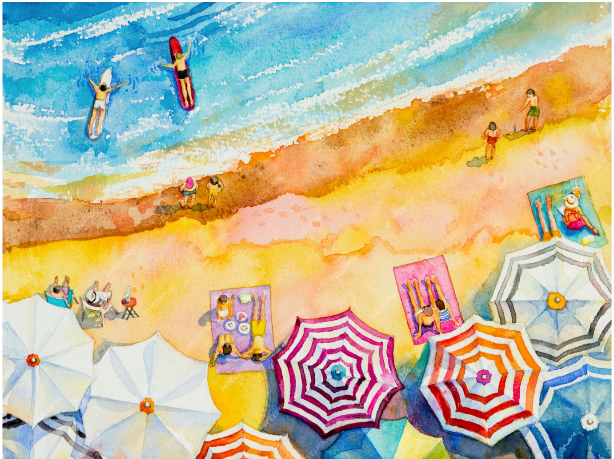 Best Day at the Beach Paint by Numbers Kit