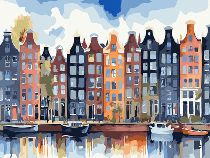 Amazing Amsterdam Paint by Numbers Kit