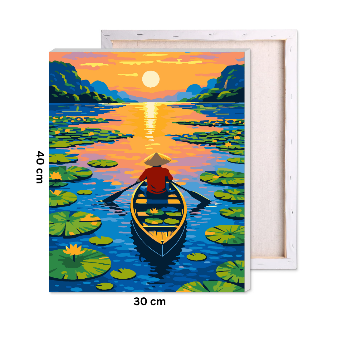 Lotus Lake Glow Paint by Number Kit