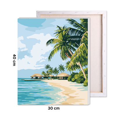 Paradise Beach Paint by Number Kit