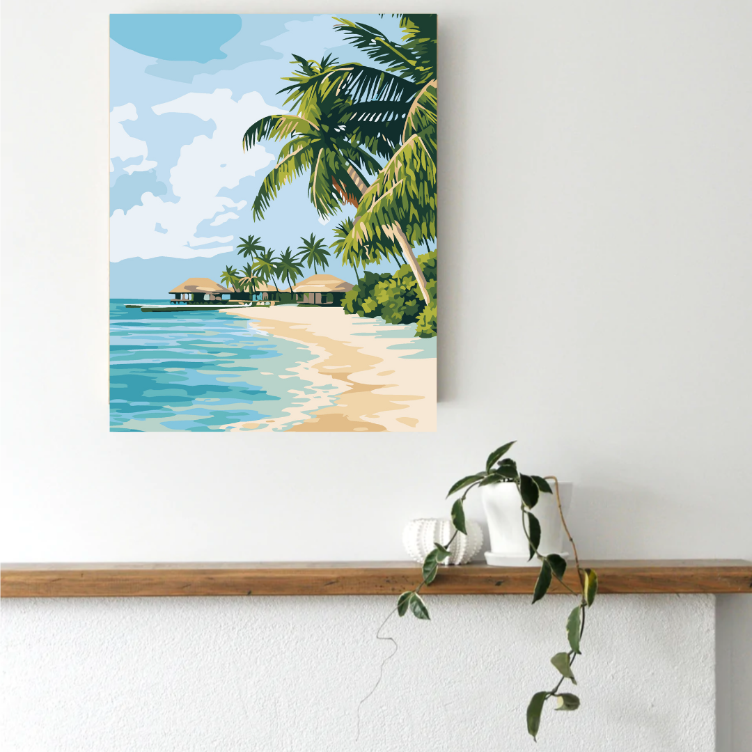 Paradise Beach Paint by Number Kit