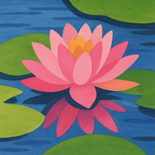 Lotus Bloom Paint by Number Mini Kit