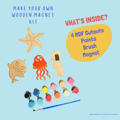 Under the Sea Wooden Magnet DIY Kit