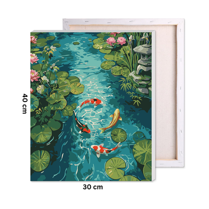Serene Koi Pond Paint by Number Kit