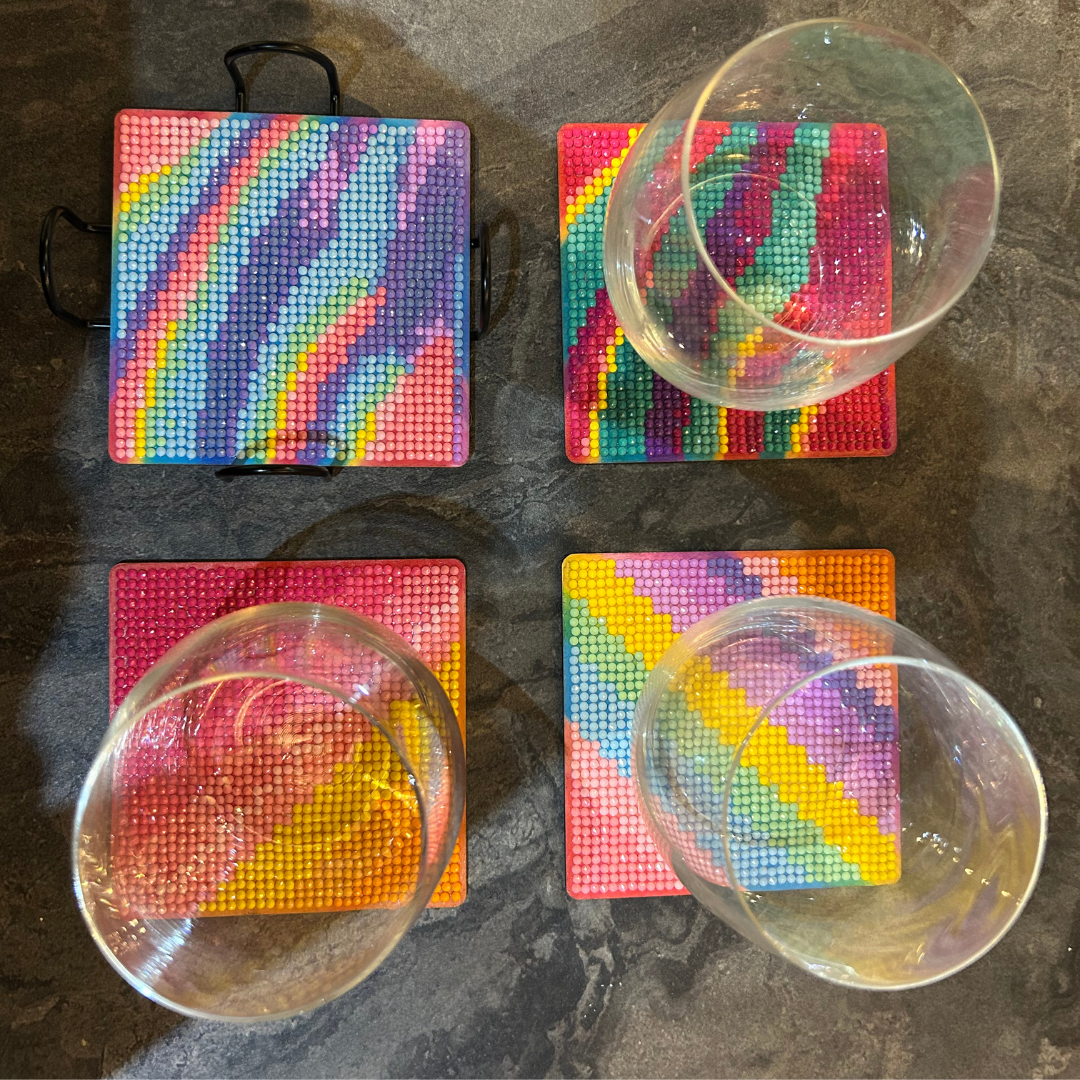 Candy Floss Diamond Coaster Kit