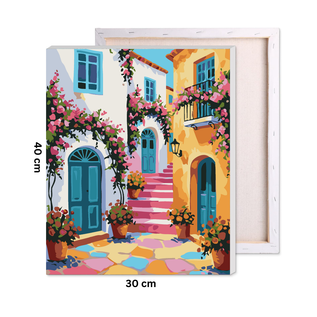 Charming Bloom Street Paint by Number Kit