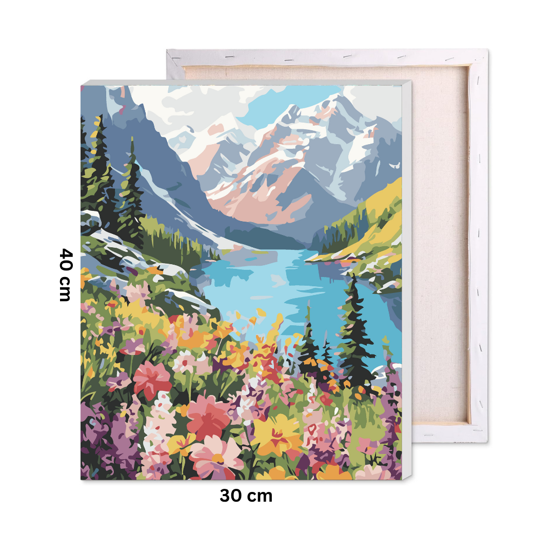 Valley of Wildflowers Paint by Number Kit