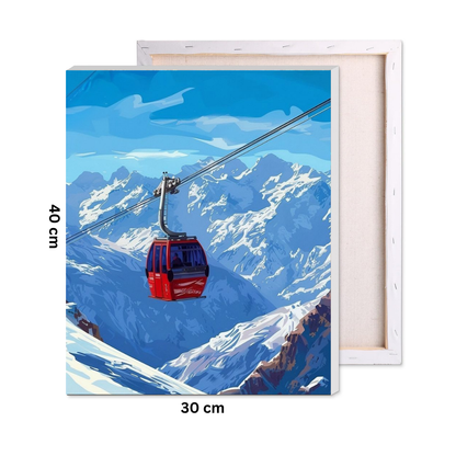 Snow Ride Paint by Number Kit