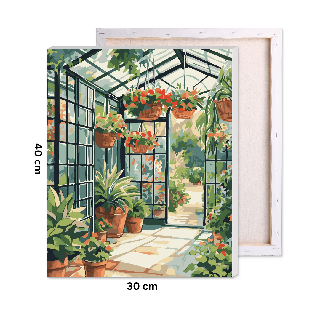Sunlit Greenhouse Paint by Number Kit