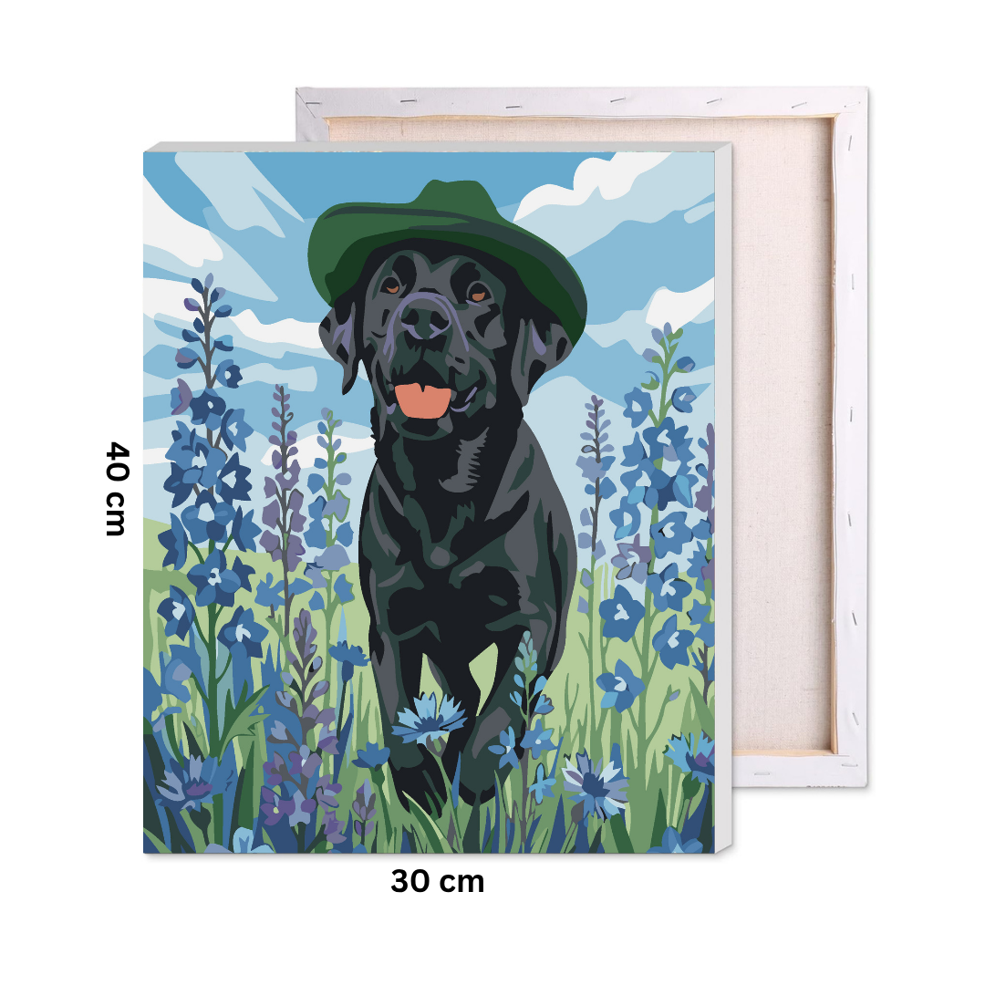 Happy Dog Paint by Number Kit