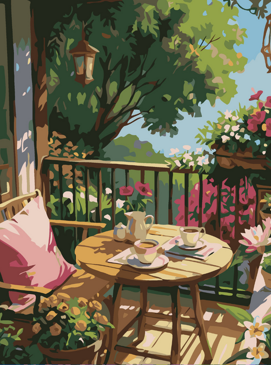 Chai in the Garden Paint by Number Kit