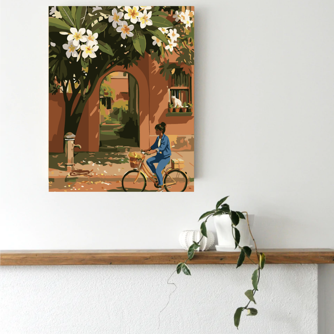 Champa Bloom Ride Paint by Number Kit