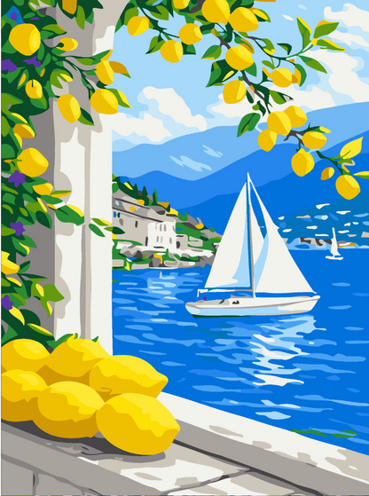 Lemon Summer Fiesta Paint by Number Kit