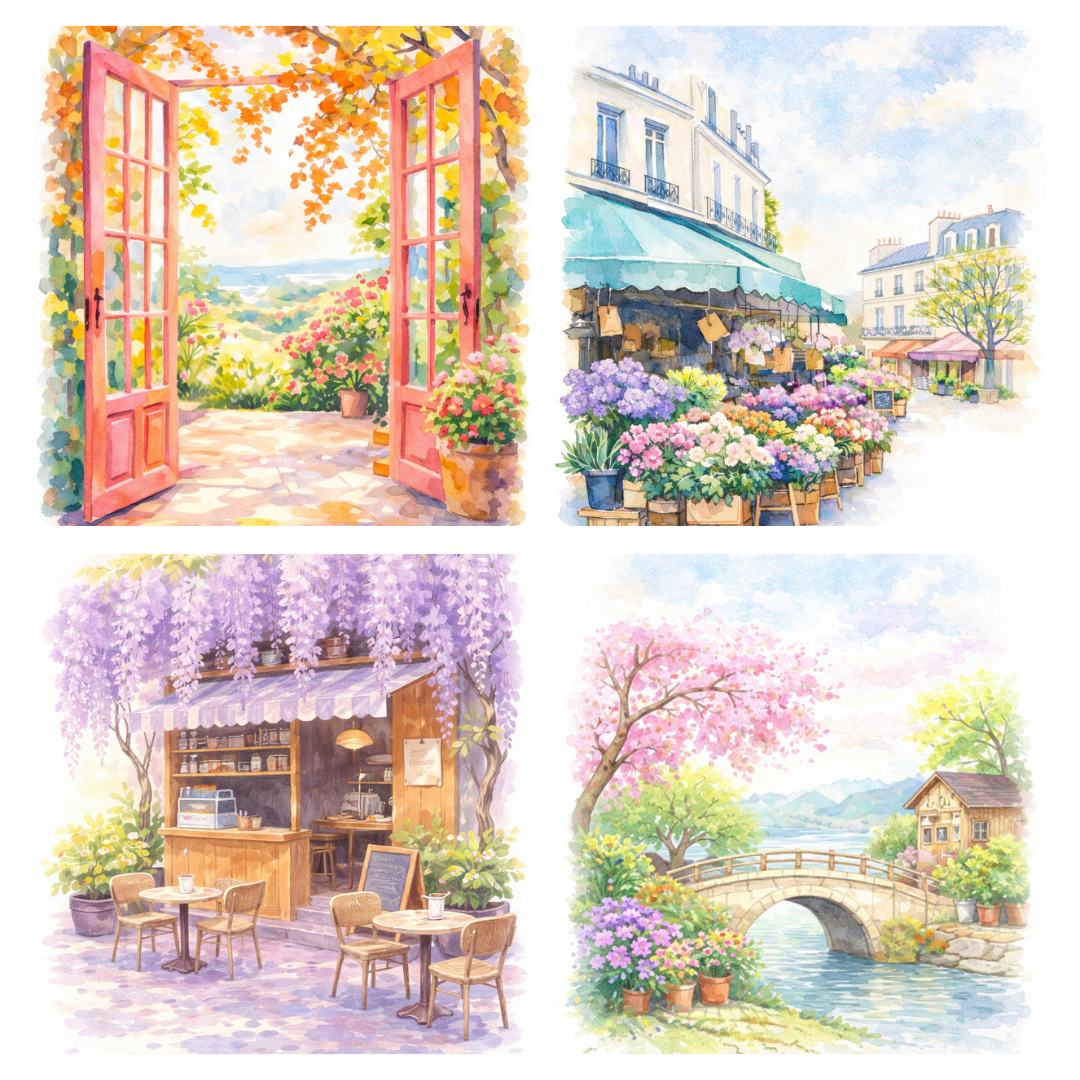 Quiet Time Watercolour Mini Painting Book