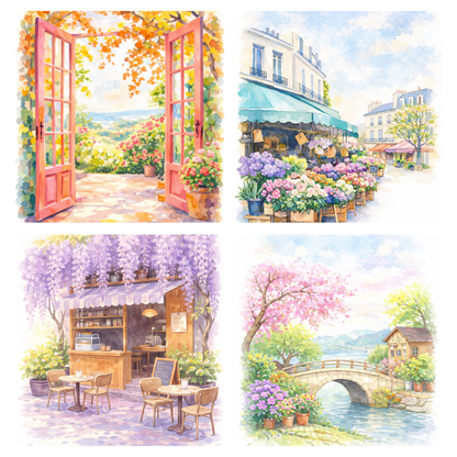 Quiet Time Watercolour Mini Painting Book