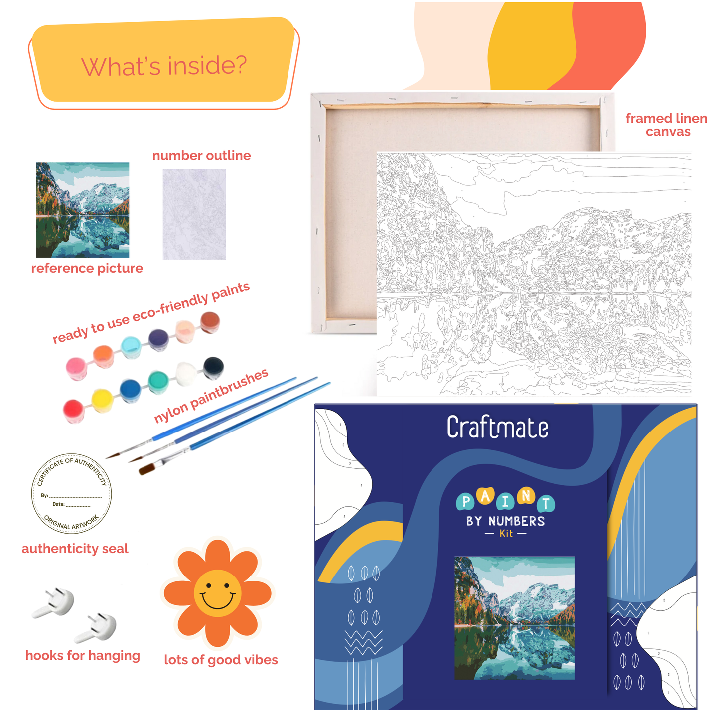 Amalfi Afternoon Paint by Number Jumbo Kit