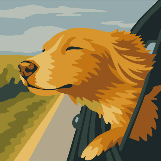Dogs Day Out Paint by Number Mini Kit