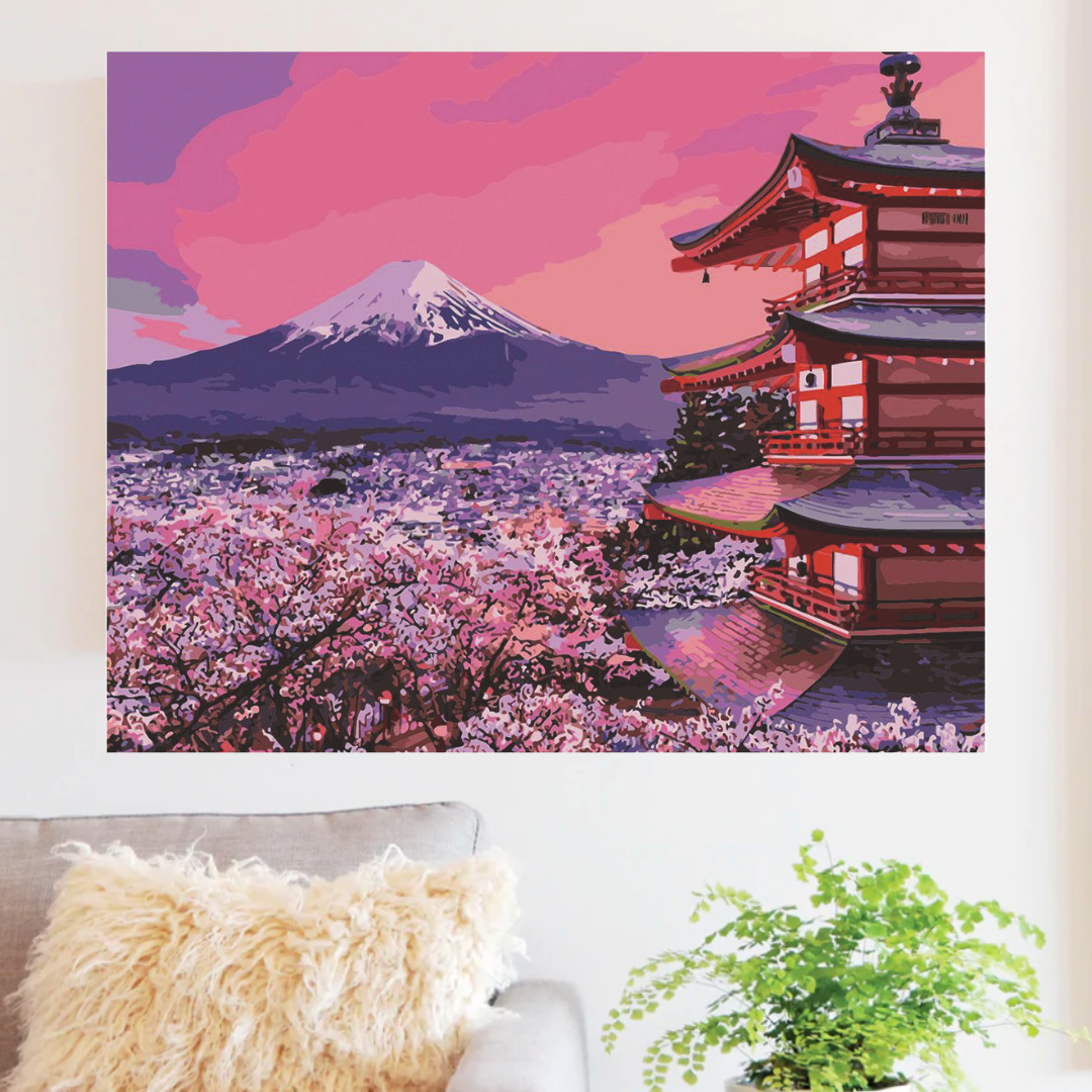 Japan in Bloom Paint by Number Jumbo Kit – Craftmate Japan in Bloom Paint by Number Jumbo Kit – Craftmate
