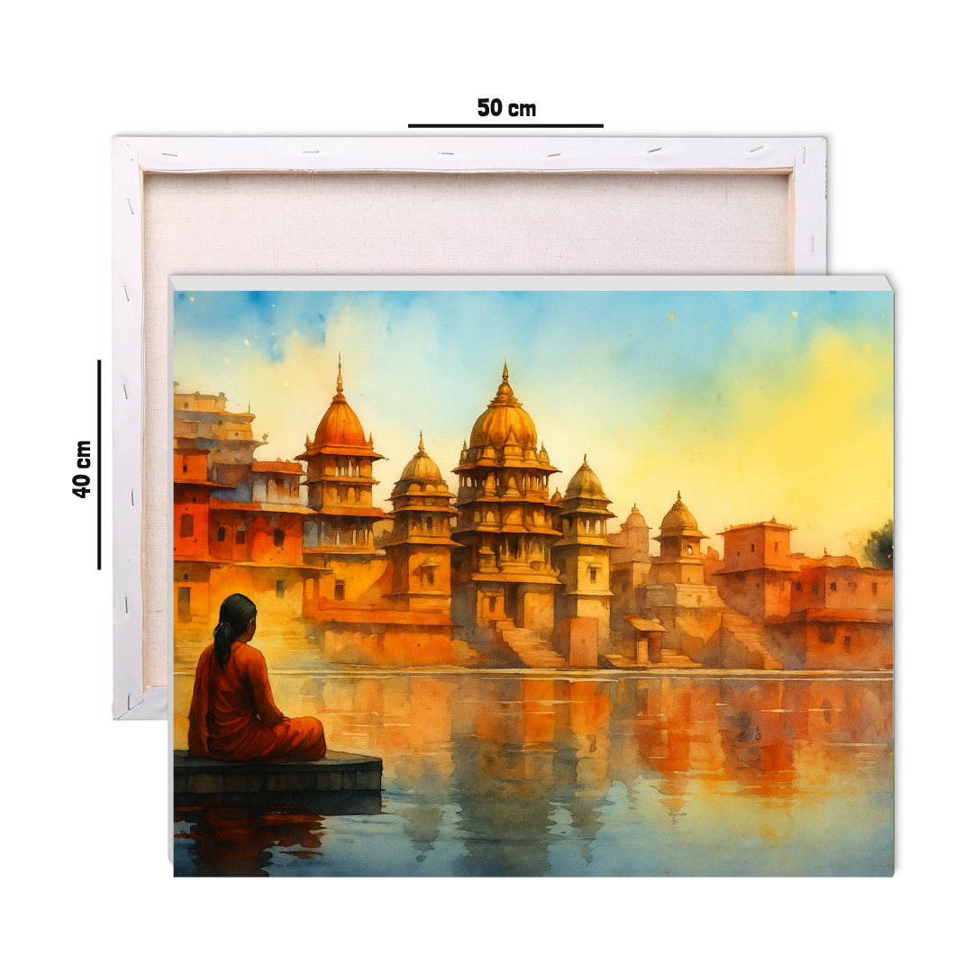 Serenity by the Ghats Paint by Number Jumbo Kit
