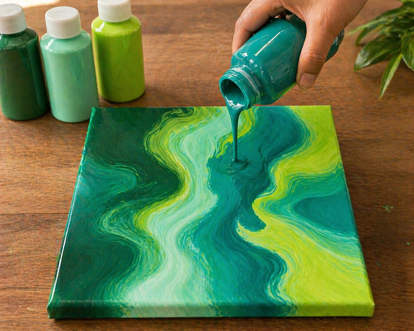 Fluid Art Canvas Painting Kit