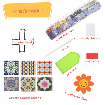 Holiday Villa Vibes Diamond Coaster Kit