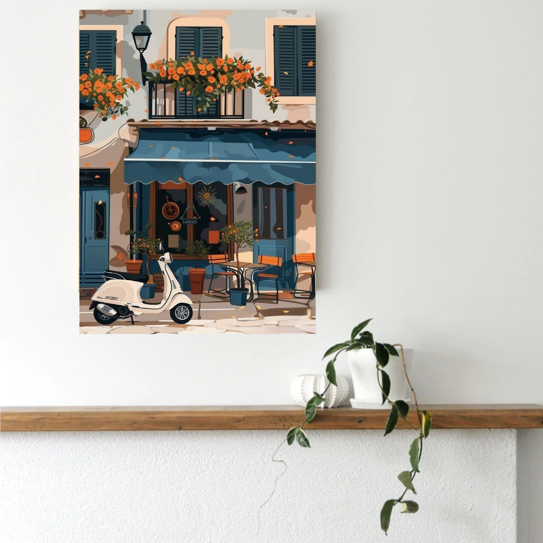 Vespa and Vanilla Paint by Number Kit