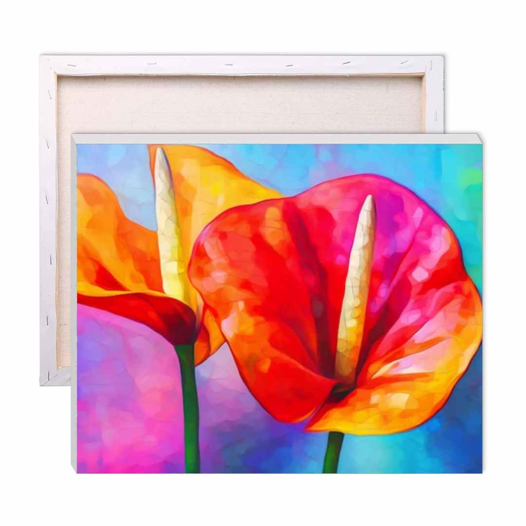 Anthuriums in Technicolour Paint by Numbers Kit