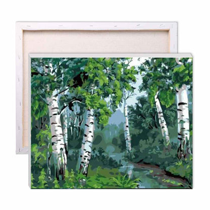 A Walk through the Forest Paint by Numbers Kit