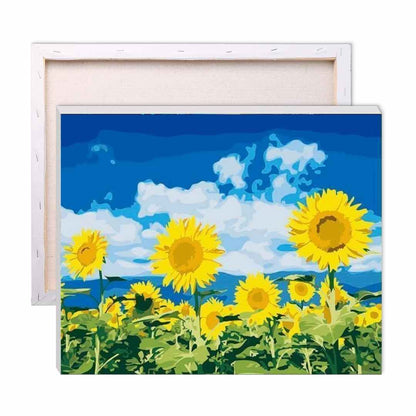 Sunflower Field Paint by Numbers Kit