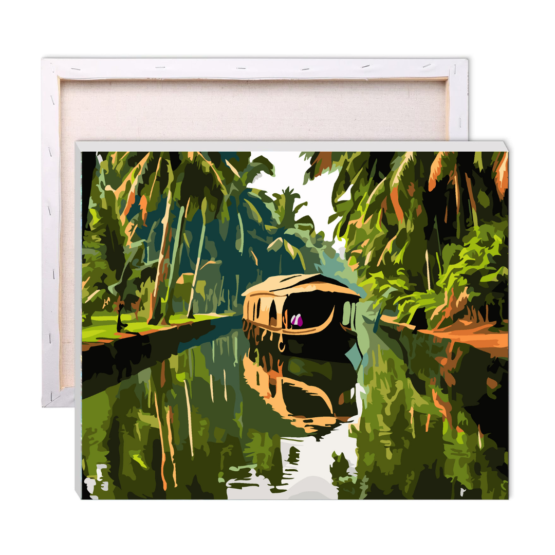 Backwaters of Sri Lanka Paint by Numbers Kit